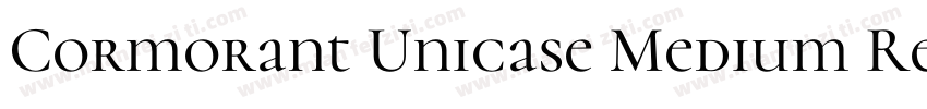 Cormorant Unicase Medium Regular字体转换